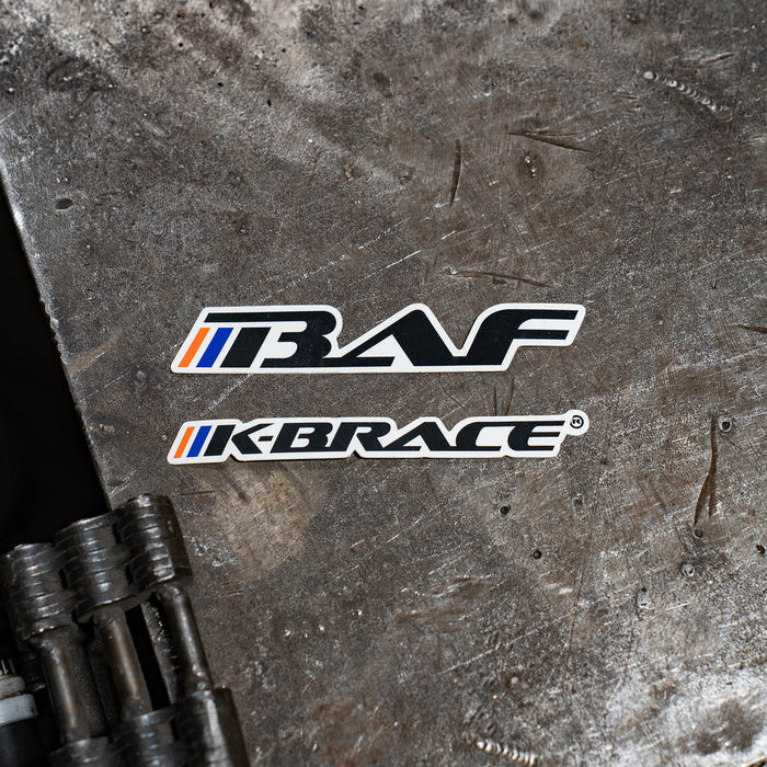 BAF K-Brace Logo Stickers